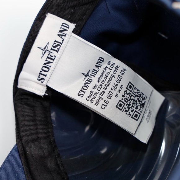 stone island box logo embroidered brim hat - Picture 5 of 7